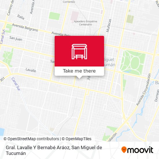 Mapa de Gral. Lavalle Y Bernabé Aráoz