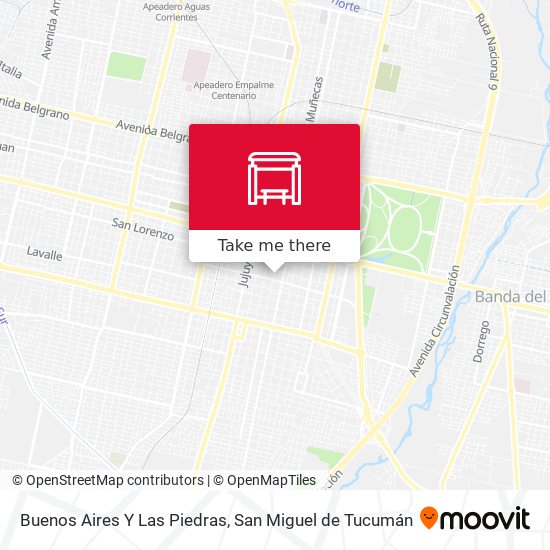Buenos Aires Y Las Piedras map