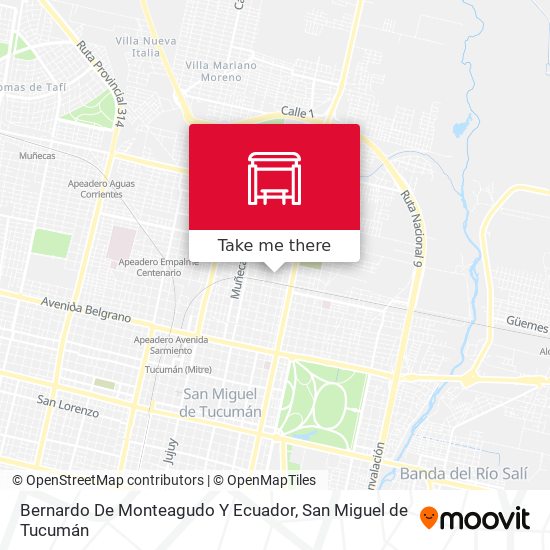 Bernardo De Monteagudo Y Ecuador map