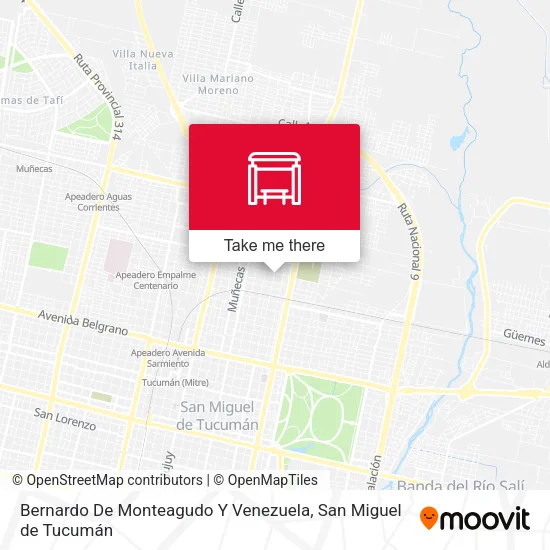 Mapa de Bernardo De Monteagudo Y Venezuela