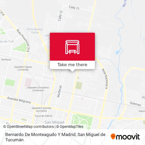 Bernardo De Monteagudo Y Madrid map