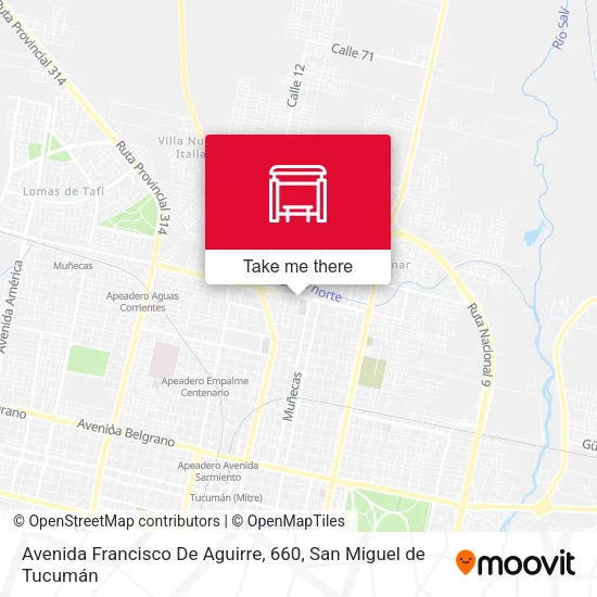 Mapa de Avenida Francisco De Aguirre, 660
