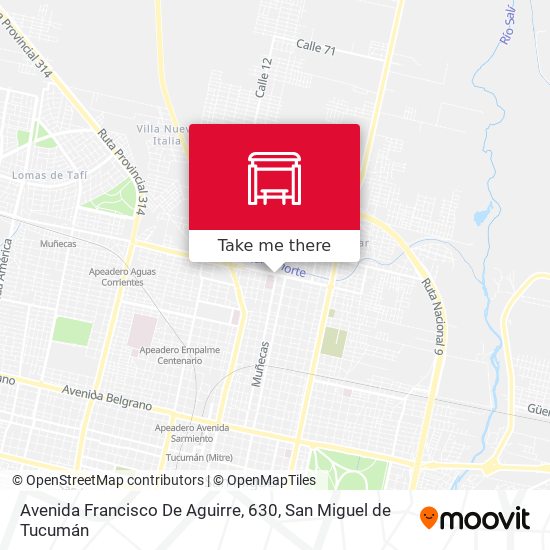 Avenida Francisco De Aguirre, 630 map