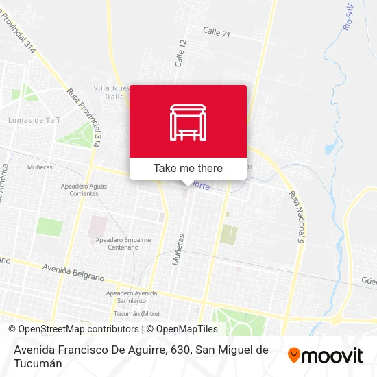 Mapa de Avenida Francisco De Aguirre, 630