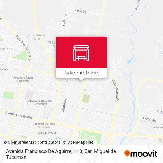 Mapa de Avenida Francisco De Aguirre, 118