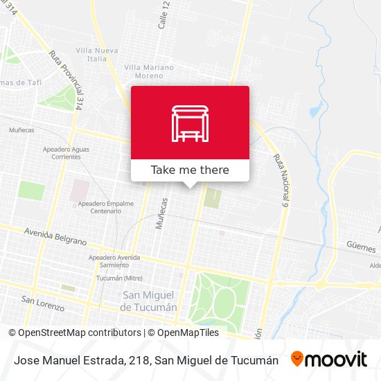 Mapa de Jose Manuel Estrada, 218