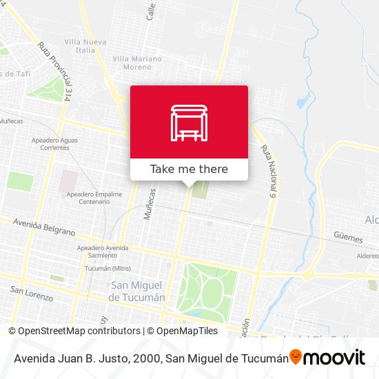 Mapa de Avenida Juan B. Justo, 2000