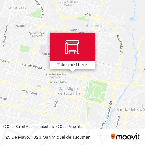 Mapa de 25 De Mayo, 1023