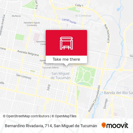 Mapa de Bernardino Rivadavia, 714