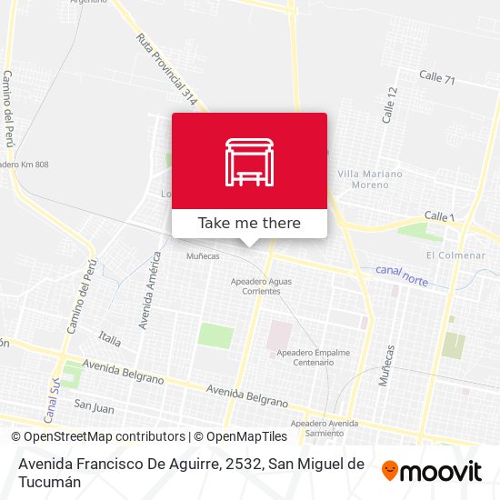 Avenida Francisco De Aguirre, 2532 map