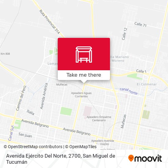 Avenida Ejército Del Norte, 2700 map