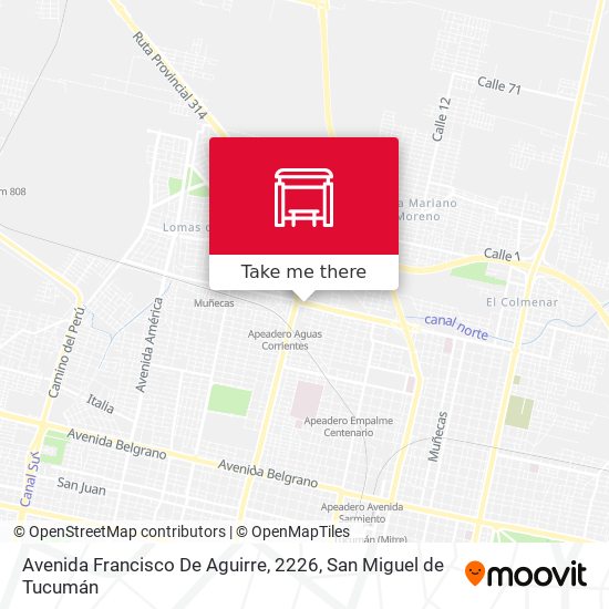 Mapa de Avenida Francisco De Aguirre, 2226