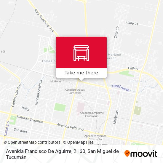 Avenida Francisco De Aguirre, 2160 map