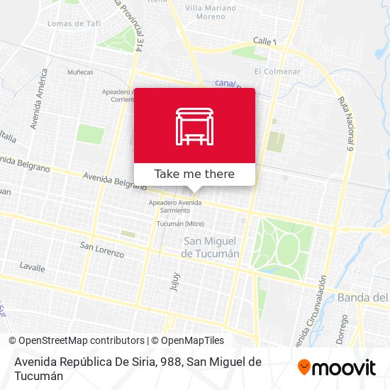 Avenida República De Siria, 988 map