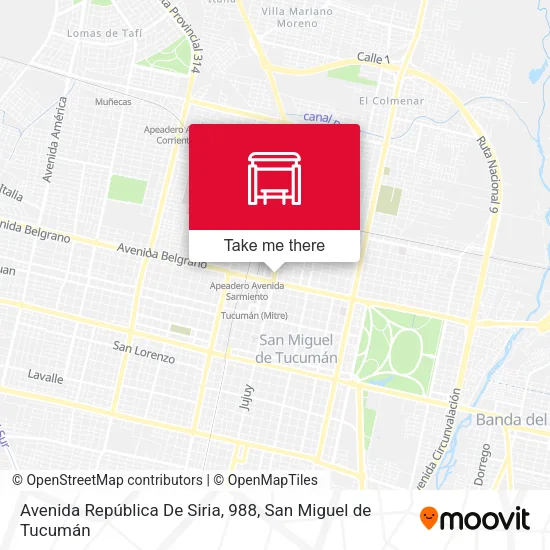 Avenida República De Siria, 988 map