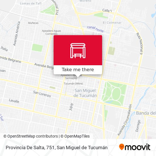 Mapa de Provincia De Salta, 751
