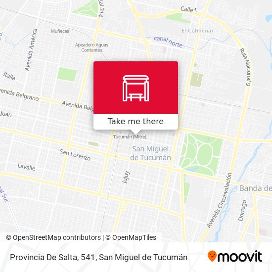 Provincia De Salta, 541 map