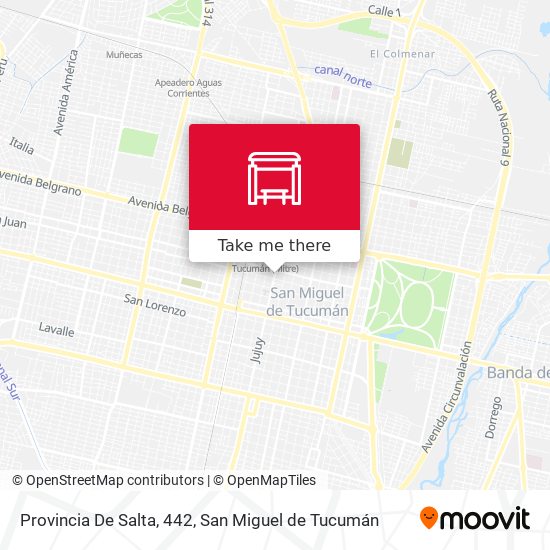 Provincia De Salta, 442 map