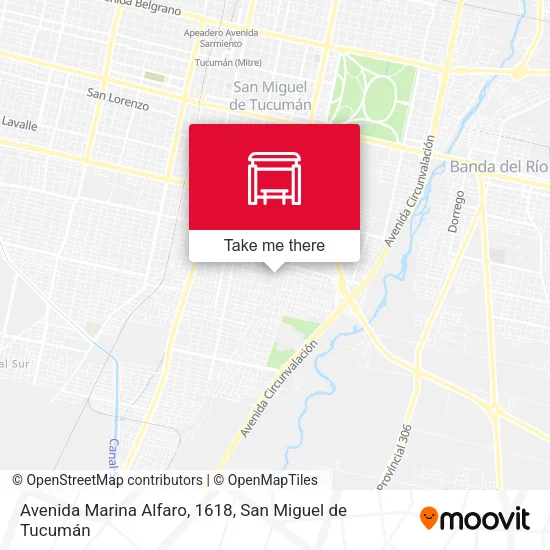 Mapa de Avenida Marina Alfaro, 1618