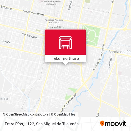 Entre Ríos, 1122 map