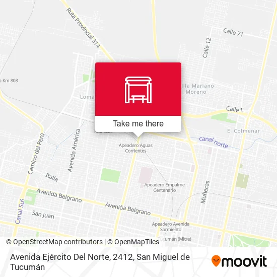 Mapa de Avenida Ejército Del Norte, 2412