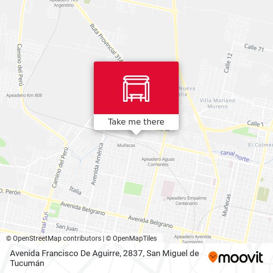 Avenida Francisco De Aguirre, 2837 map