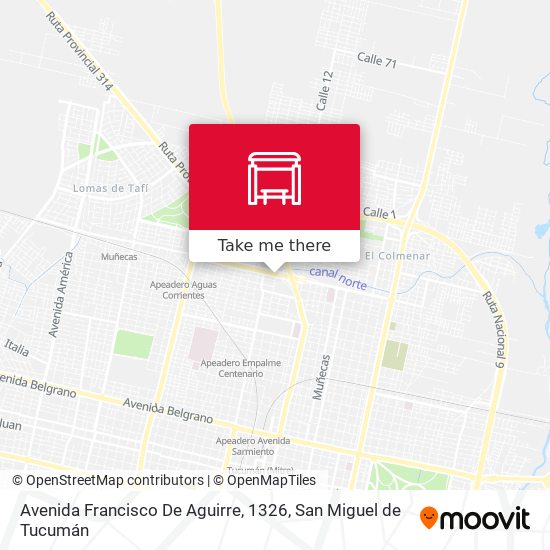 Avenida Francisco De Aguirre, 1326 map