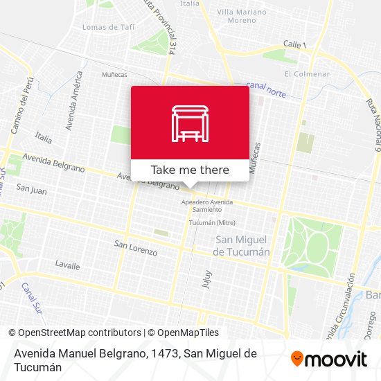 Mapa de Avenida Manuel Belgrano, 1473