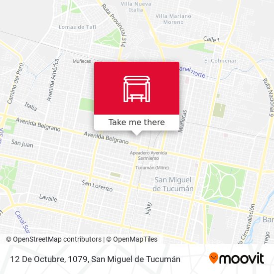 12 De Octubre, 1079 map
