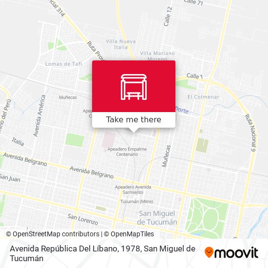Avenida República Del Líbano, 1978 map