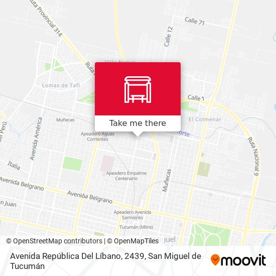 Avenida República Del Líbano, 2439 map