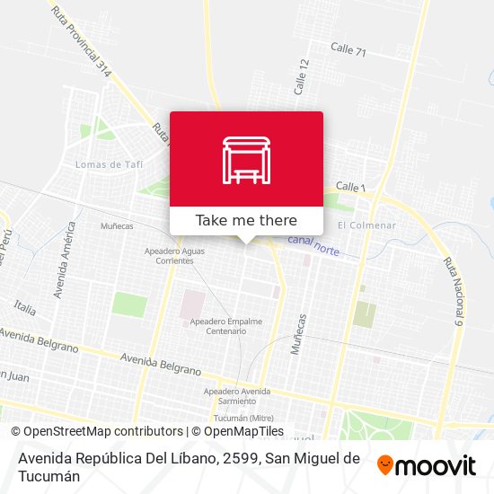 Avenida República Del Líbano, 2599 map