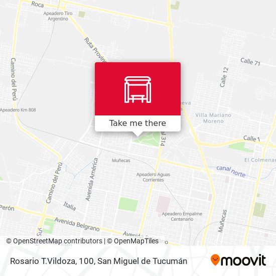 Mapa de Rosario T.Vildoza, 100