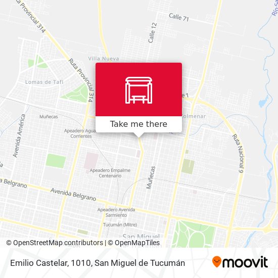Emilio Castelar, 1010 map