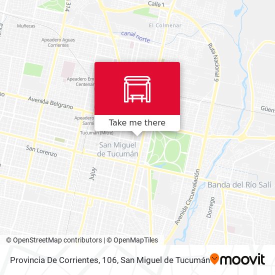 Provincia De Corrientes, 106 map