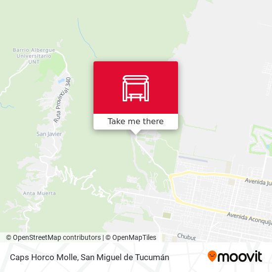 Caps Horco Molle map