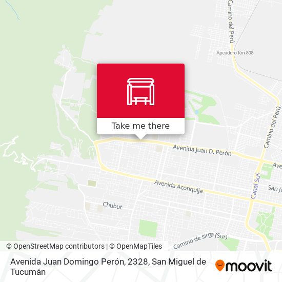 Mapa de Avenida Juan Domingo Perón, 2328