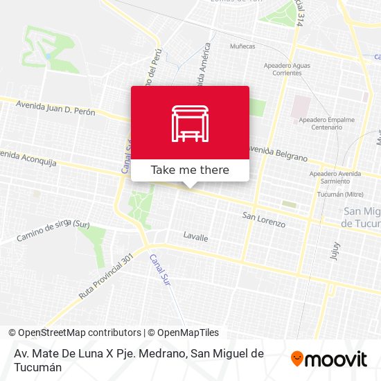Av. Mate De Luna X Pje. Medrano map