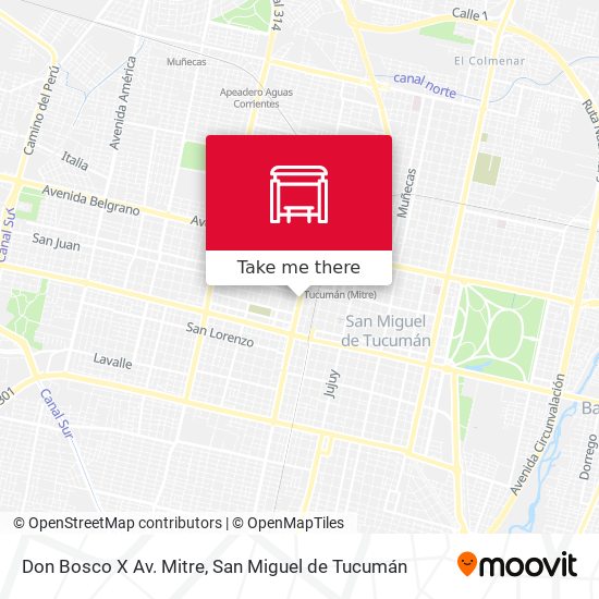 Mapa de Don Bosco X Av. Mitre