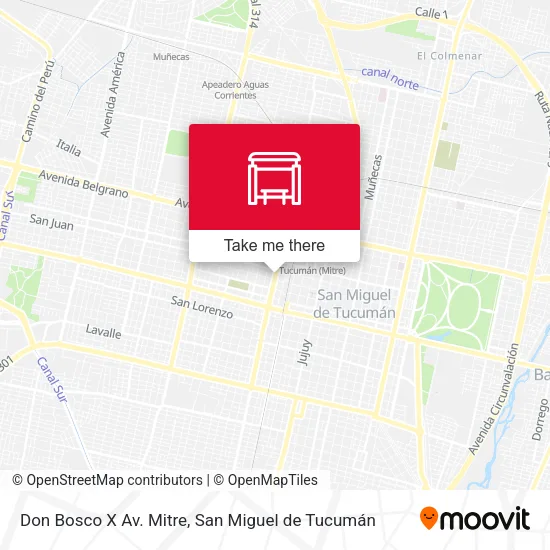 Don Bosco X Av. Mitre map