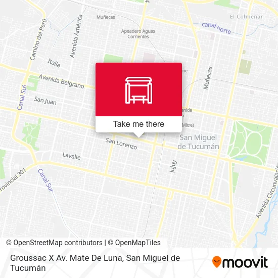 Mapa de Groussac X Av. Mate De Luna
