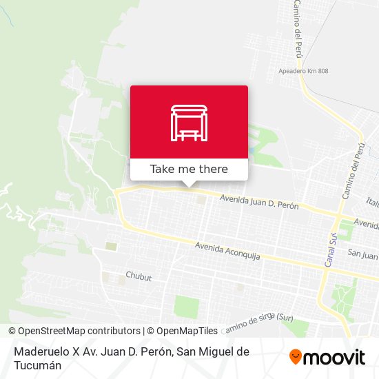 Maderuelo X Av. Juan D. Perón map
