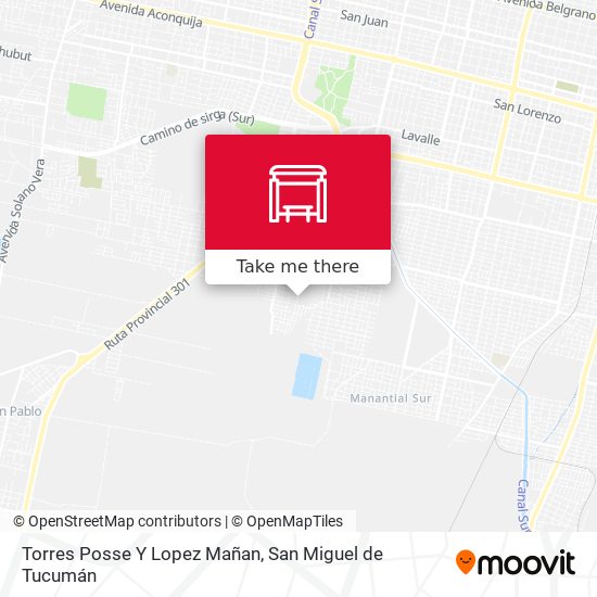Torres Posse Y Lopez Mañan map