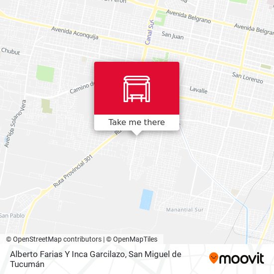 Alberto Farias Y Inca Garcilazo map