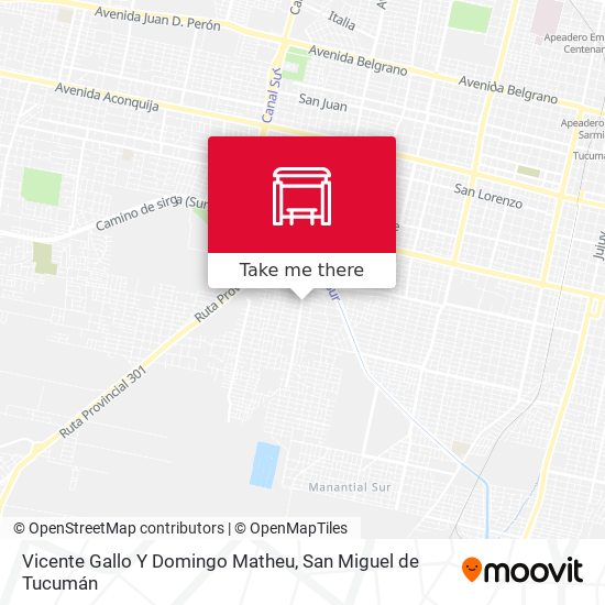 Mapa de Vicente Gallo Y Domingo Matheu