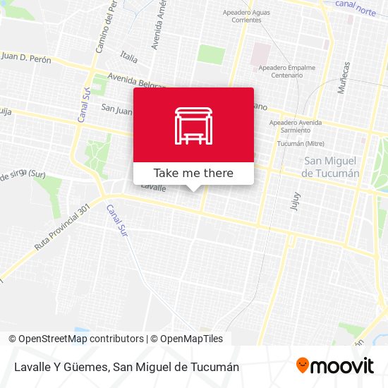 Lavalle Y Güemes map