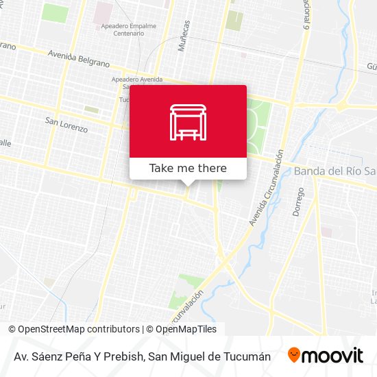 Mapa de Av. Sáenz Peña Y Prebish