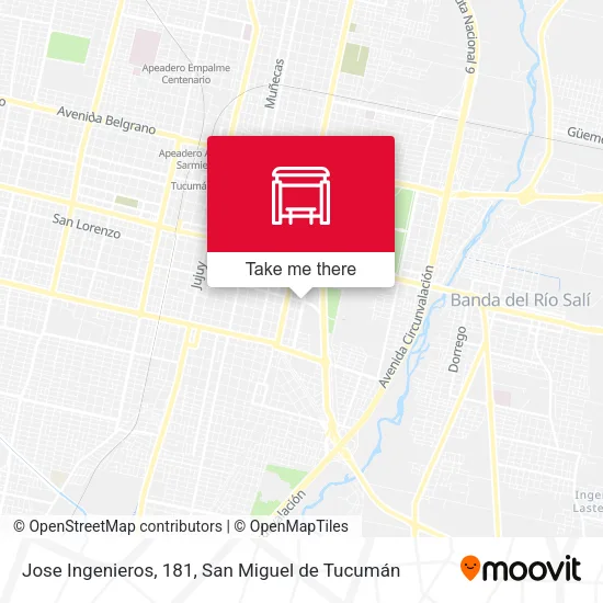 Jose Ingenieros, 181 map