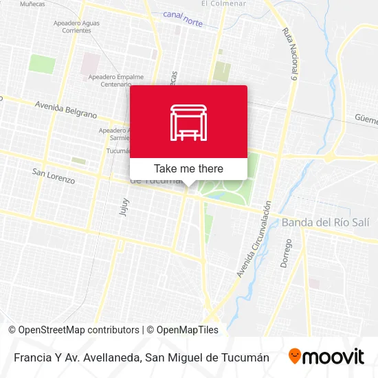Francia Y Av. Avellaneda map