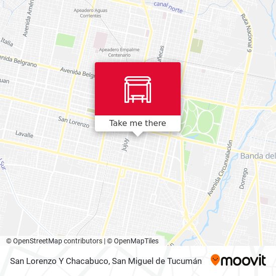 San Lorenzo Y Chacabuco map